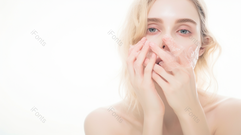 外国用手捂嘴美女仙女美妆,高清,摄影图,摄影图片,图片大全,摄影图免费下载